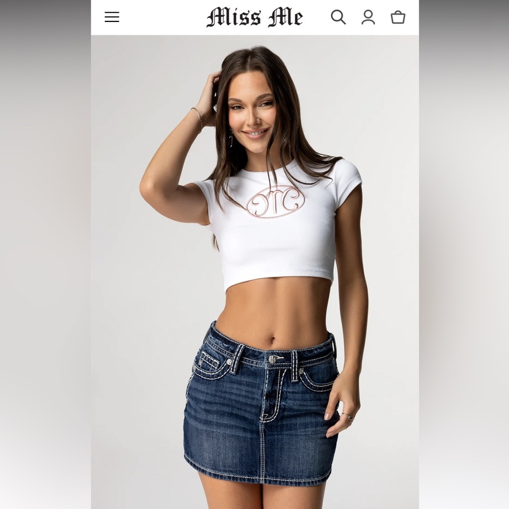 Miss Me Heavenly Jane Mini Skirt SIZE 24